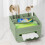 Opklapbare tissuebox organizer van transparant plastic, 7x6,1 inch 5