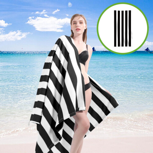Beach Towel Lightweight Colorful Quick-Dry Sand-Resistant