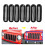 Matte Black Mesh Grille Trim Insert for Jeep Wrangler JK 3