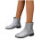 Women's ankle boots silver glitter round toe low heel size 5