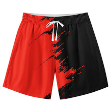 Teen Boys Swim Trunks Quick Dry Red Size 9-10 Years