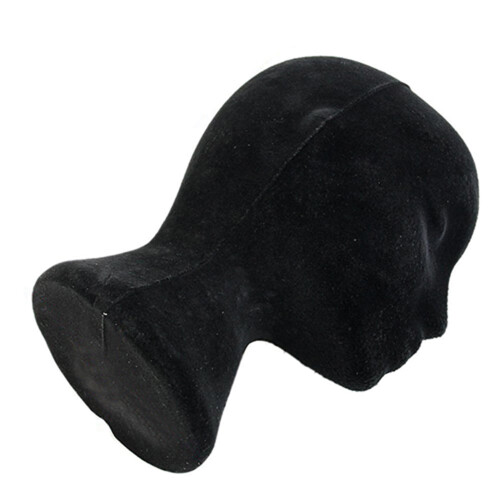 Black Head Model Lightweight Foam Wig Display Stand 1