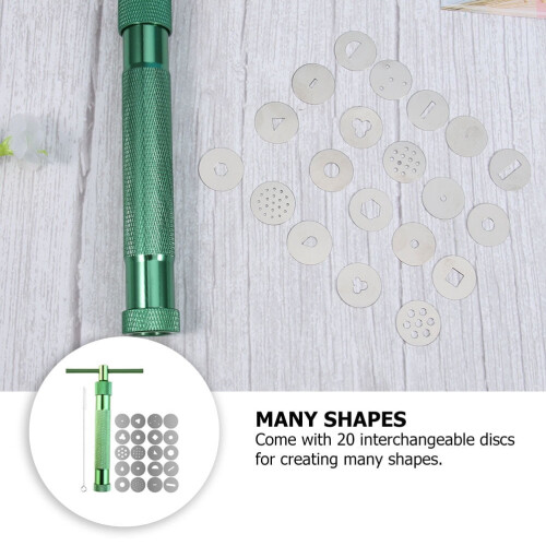 Kit di estrusore per argilla verde, portatile con ugelli multipli 2
