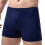 Cueca boxer masculina com cintura elástica, respirável e de cor sólida. 7