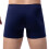 Cueca boxer masculina com cintura elástica, respirável e de cor sólida. 5