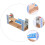 Wooden Train Tracks Set with Bridge 24 Pieces 6