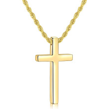 Cross Necklace for Men Stainless Steel 16-28 Inch