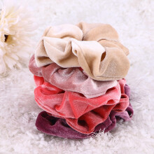 Velvet Hair Scrunchies for Women 5 Pcs
