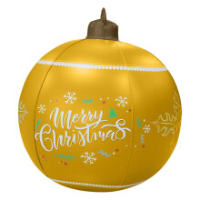 Inflatable Christmas Ornaments Yellow 23.62 inch