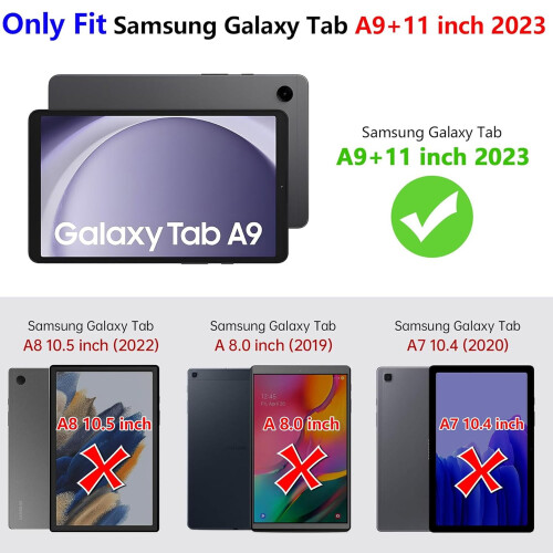 Capa de silicone para Samsung Galaxy Tab A9 8.7" com suporte. 1