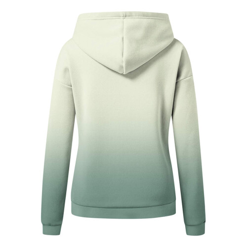 Women's Plus Size Gradient Hoodie Long Sleeve Sweatshirt 2