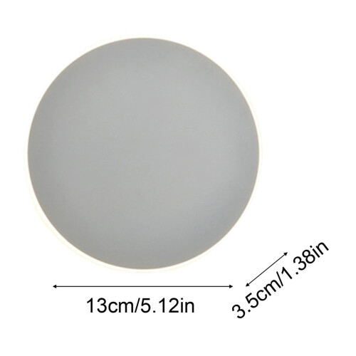 LED Circular Wall Lamp with Touch Control, 3 Color 2