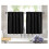 Blackout Thermal Curtains Black 2 pcs 36x30 in 1