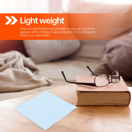 Microfiber Cleaning Cloths for Lenses and Eyewear 100 pcs 1