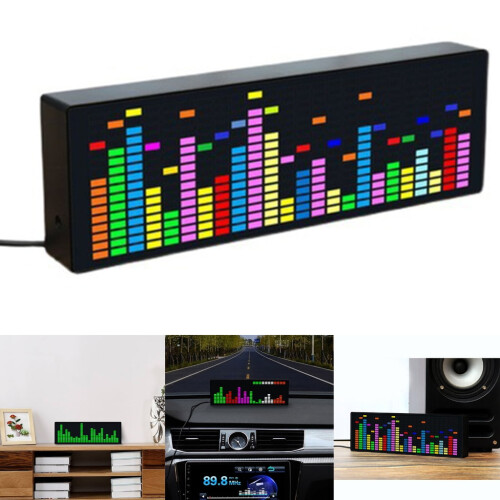 Φωτιστικό ρυθμού LED RGB Music Spectrum 84VU Meter 1