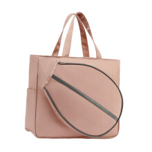 Tennis Tote Bag Pink Large with Detachable Racket Cover