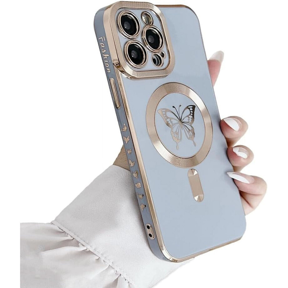 Butterfly Print Bumper Case With Lens Protection For Iphone 9101399786726