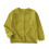 Kids' solid knit cardigan, long sleeve, button-down, green, 1