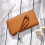 Women's leather wallet with RFID blocking and zip clutch 7