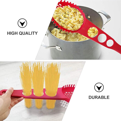 Red Food-Grade Nylon Spaghetti Spoon Kitchen Tool 1 Piece 1