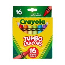 Crayons jumbo size 16 count