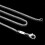 Sterling Silver Box Chain Necklace 2mm 16-24 inch 5 Pack 2