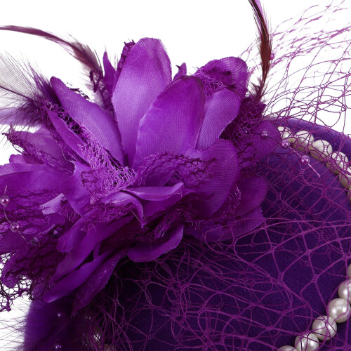 serre-tête violet bibi pour fête, léger 2