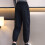 Pantaloni cargo da jogging da ragazza in cotone, neri 4