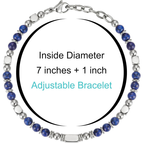 Boho beaded bracelet for women silver gold adjustable 7 2