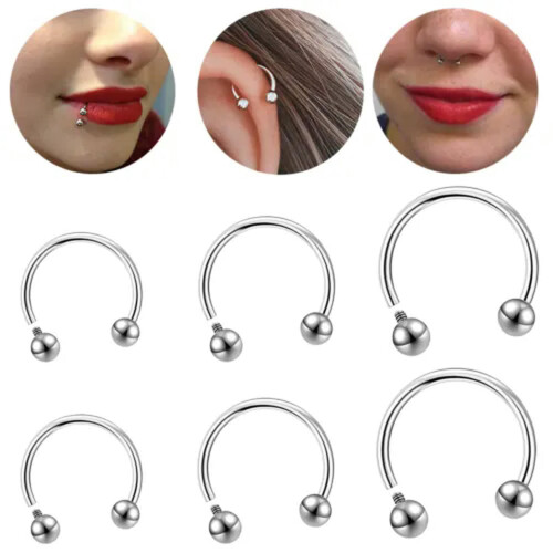 Surgical Steel Internally Threaded Septum Ring 1.0x6mm 1