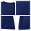 Men's Dark Blue V-neck Scrubs Top S 5