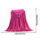 Fleece Throw Blanket Hot Pink 78.7 x 90.5 Inches 2