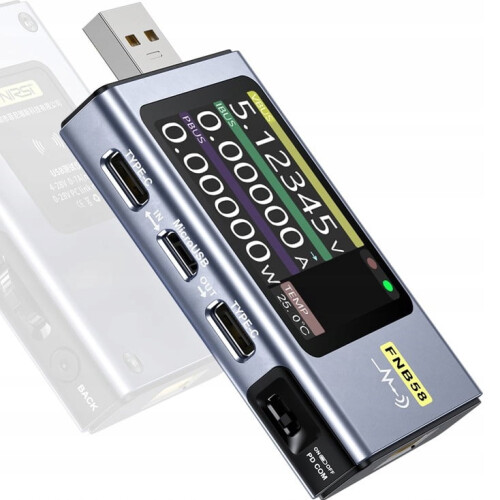 USB Type-C Voltmeter Multifunktionel Hurtig Opladningstester 2