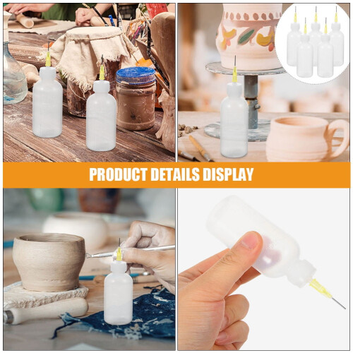 Ceramic Underglaze Applicator Bottle with Fine Tip 10 pcs 2