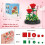 Conjunto de Bonsai com Buquê de Rosas Vermelhas para Meninas 2