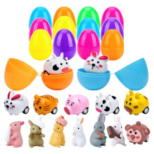 Prefilled Easter Eggs with Rubber Toys 48/24/12 Pcs
