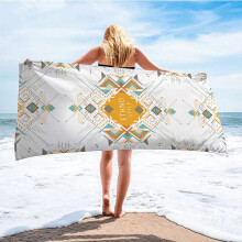 Beach Towel Printed Adult Superfine Fiber 30x60in