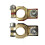 Automotive Battery Terminal Clamp Clip 2 pcs 3