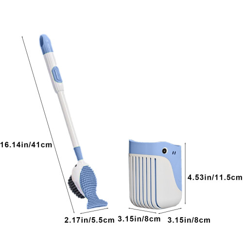 Ensemble brosse de toilette et ventouse avec brosse pour les interstices 3 pièces 2