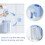 Ensemble brosse de toilette et ventouse avec brosse pour les interstices 3 pièces 5