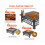 Wood-burning fire pit table 32 inch square 4
