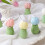 Scented Candles Set Floral Shape Atmospheric Small Candles 4