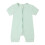 Baby Rompers Front Zipper Short Sleeve Solid Crewneck 1