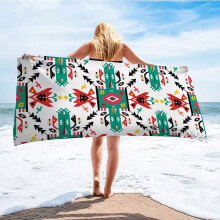 Beach Towel Printed Adult Superfine Fiber 30x60in