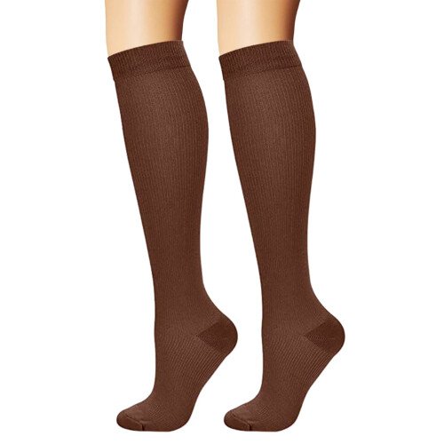 Women's Compression Socks Over-the-Knee Cotton Jacquard