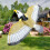 Tragbare Adler-Vogelscheuche aus Kunststoff – Gartendekoration 3