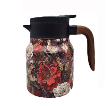 Vintage Floral Insulated Teapot 1000ml Stainless Steel