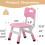 Kids Chairs Pink Adjustable 2-Pack for Ages 2-6 6