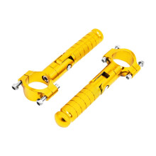 Motorcycle Foot Pegs Anti-Slip Replacement Pair Gold