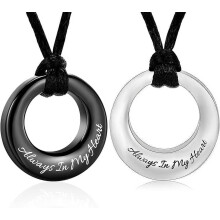 Circle of Life Eternity Urn Necklace for Human or Pet Ashes